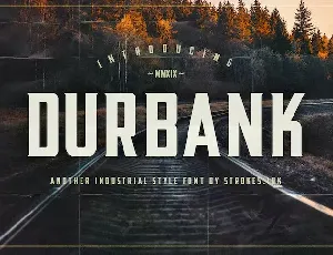 Durbank font