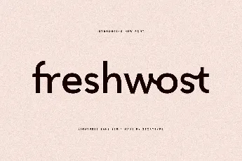 Freshwost font