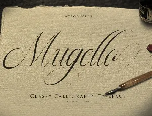 Mugello Classy Calligraphy font