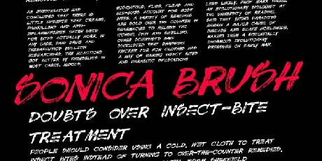 Sonica Brush font