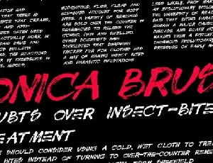 Sonica Brush font