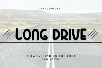 Long Drive Display font