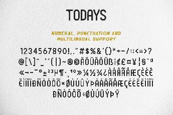 Todays font