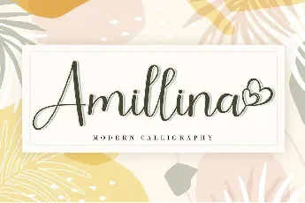 Amillina Calligraphy Script font