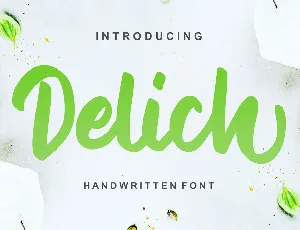 Delich Handwritten Script font