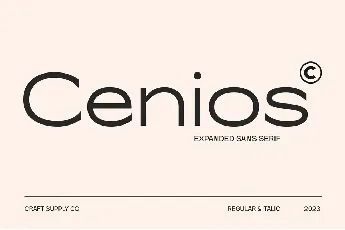 Cenios Demo font