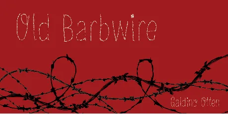 Old Barbwire font