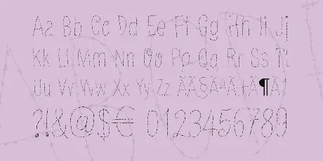 Old Barbwire font