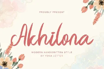 Akhilona Script font