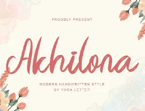 Akhilona Script font