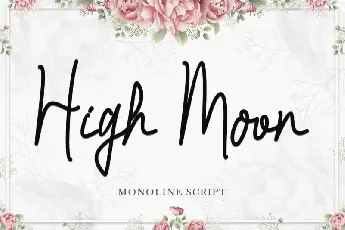 High Moon Handwritten font