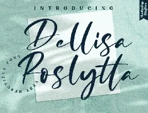 Dellisa Roslytta Script font