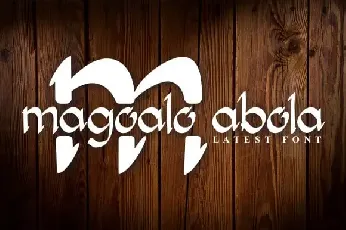 Magoalo Abola font