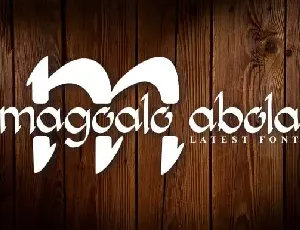 Magoalo Abola font