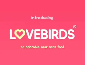 Lovebirds Sans font