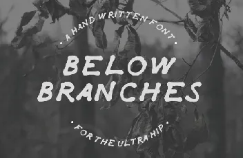 Below Branches font