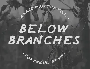 Below Branches font