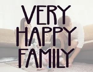 Very Happy Family Display font