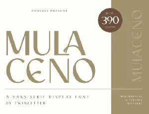 Mulaceno font