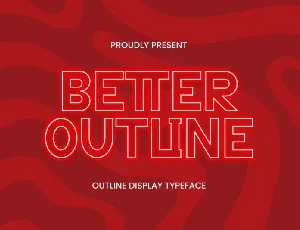 Better Outline font