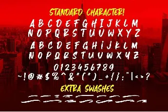 Hazard Stylish Marker Brush font