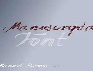 Manuscripta font