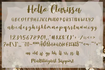 Hello Clarissa font