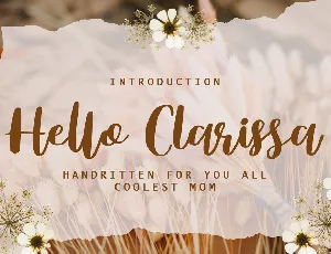 Hello Clarissa font