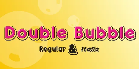 Doubleâ€¢Bubble Shadow font