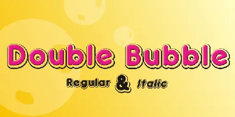 Doubleâ€¢Bubble Shadow font