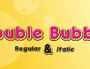 Doubleâ€¢Bubble Shadow font