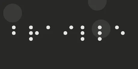 Braille font