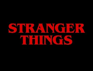 Stranger Things font