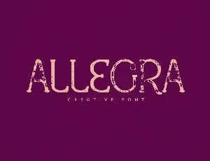 Allegra font