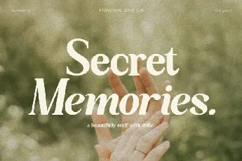 Secret Memories Typeface font