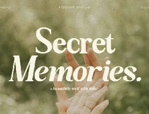 Secret Memories Typeface font