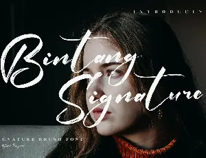 Bintang Signature font