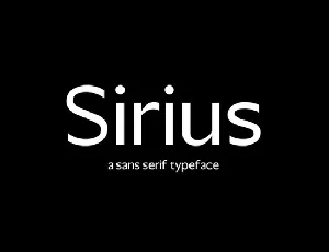 Sirius font