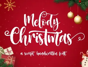 Melody Christmas Calligraphy font