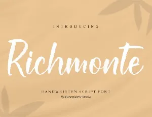 Richmonte font