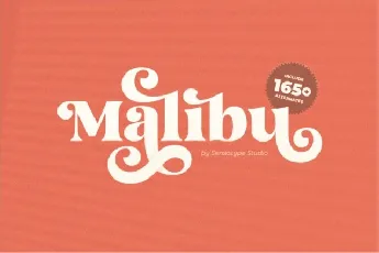 Malibu font