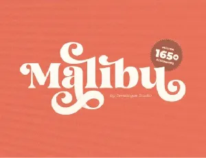 Malibu font