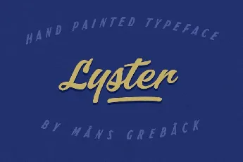 Lyster Hand Painted Brush Script font