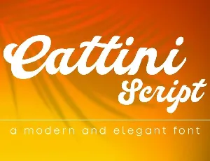 Cattini Script font