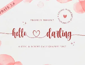 Hello Darling font