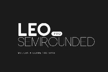 Leo Semi Rounded Pro Free font