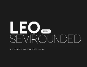 Leo Semi Rounded Pro Free font