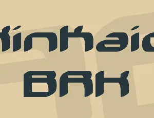 Kinkaid BRK font