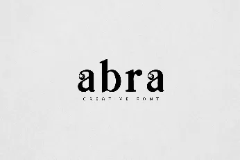 Abra font