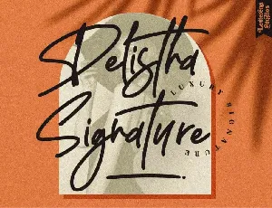 Delistha Signature font